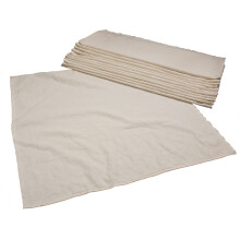 OsoCozy - Pannolini in stoffa piatti biologici (dozzina) - 27 x 30,5 - Pannolini monostrato realizzati in morbido e resistente cotone Birdseye al