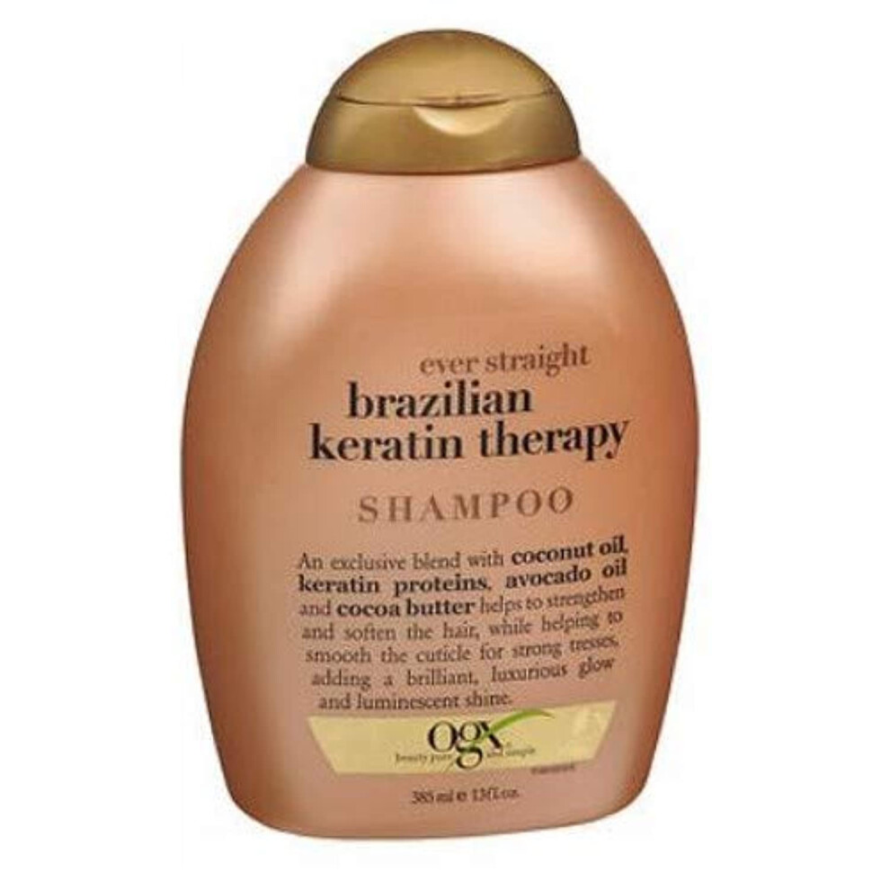 Ogx Shampoo Brazilian Keratin Therapy 13 Ounce 385ml 2 Pack