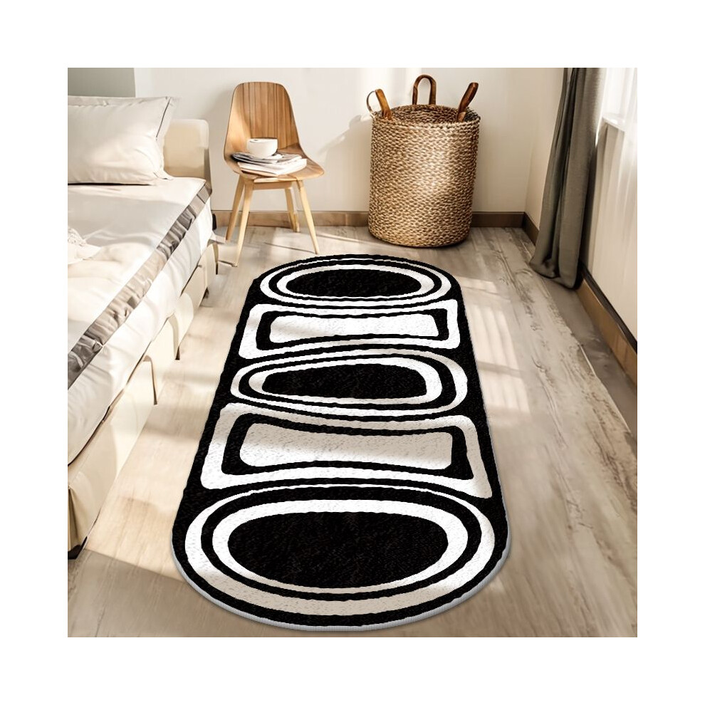 (A-1, 50X80cm 19.7X31.5in) Imitation cashmere, living room, bedroom, bedside blanket, retro checkerboard pattern, dirt resistant floor mat