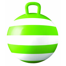 Hedstrom Green Striped Hopper Ball, giocattolo da cavalcare per bambini, con maniglia, 15 pollici