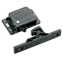 Southco c3-803 Series Passivated Plastic grabber catch Side Mount concealed Push-To-close Latch with Blue Spring 13N Pullup Black