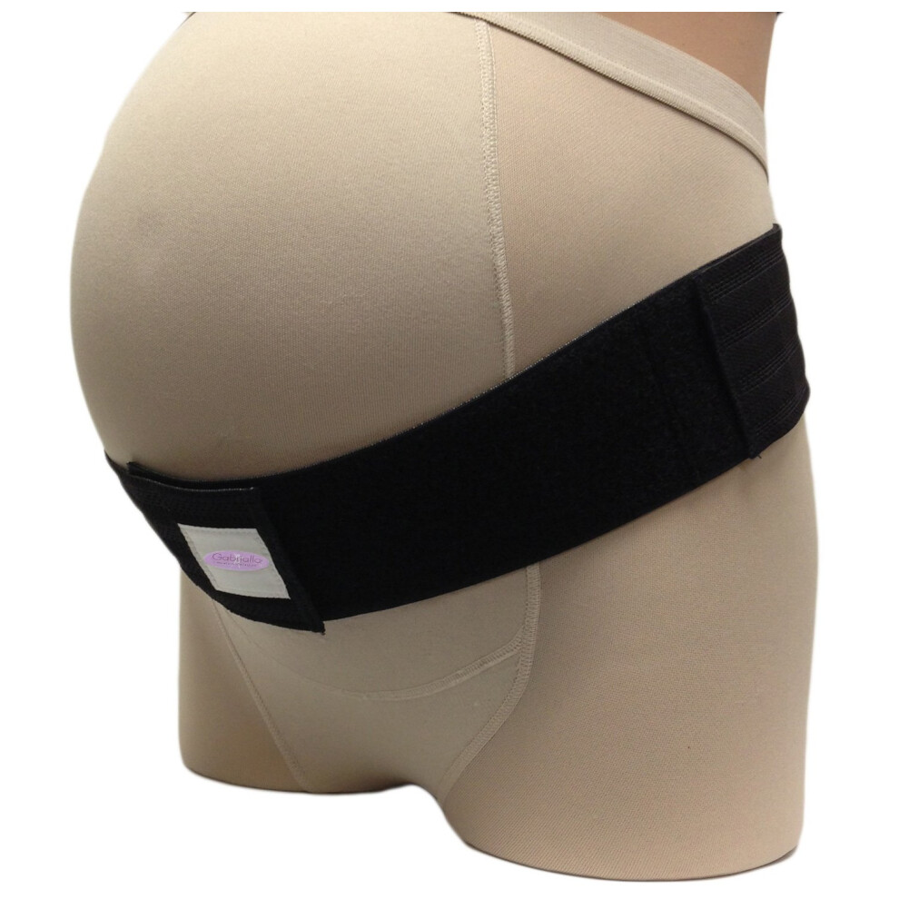 GABRIALLA Maternity Belt | 2 in 1 Maternity Support and Post Pregnancy Hip Wrap | Back Support | Abdominal Binder | Belly Band | MS-14  Black XX-Large-image-OPC-PFMPMY6-NEW