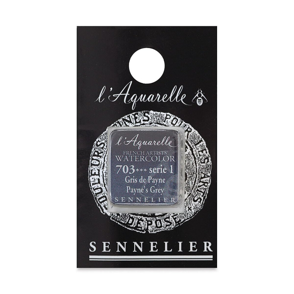Sennelier French Wc Half Pan Paynes Grey-image