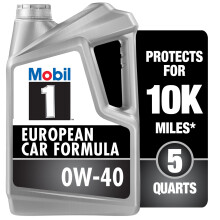 Mobil 1 FS European Car Formula Vollsynthetisches Motor  l 0W-40, 5 Quart