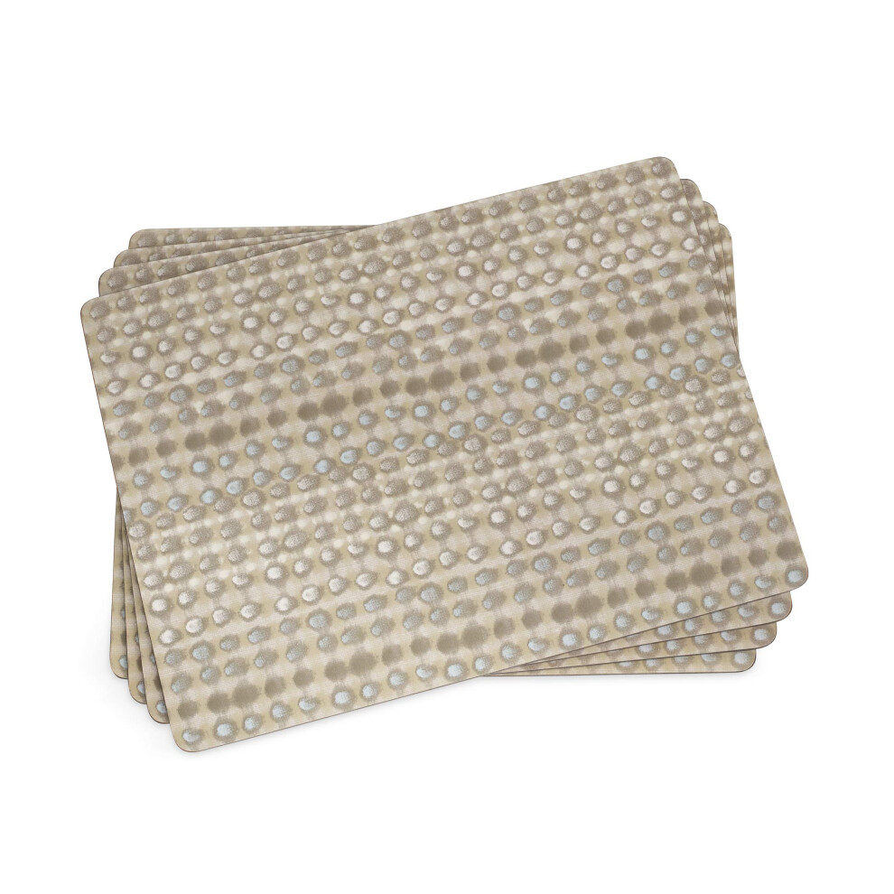 Pimpernel Pure Collection Placemats | Set of 4 | Heat Resistant Mats | Cork-Backed Board | Hard Placemat Set for Dining Table | Measures 15.7  x 11.7
