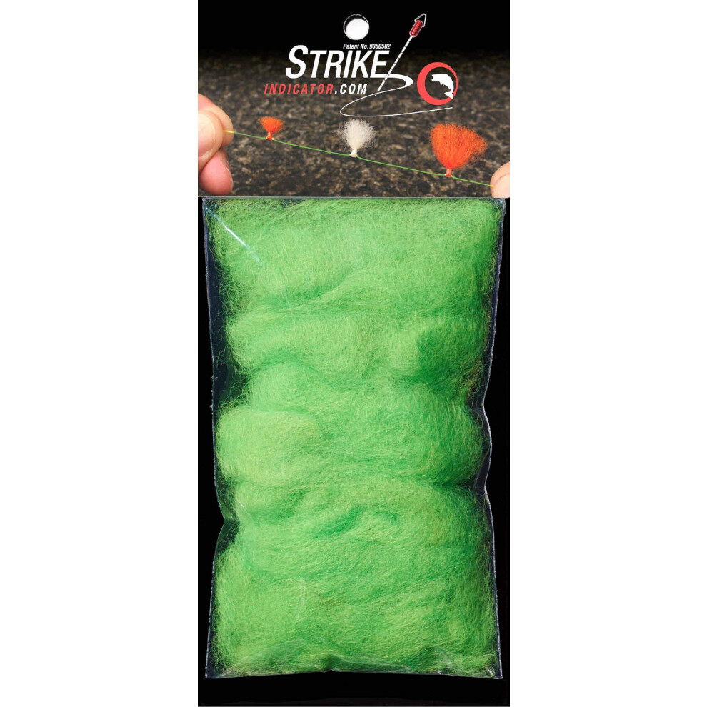 New Zealand Strike Indicator Wool - Bulk - Hi-Vis Fluorescent Green