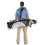 IZZO Golf Sidewinder Ersatz-Golftaschengurt, Schwarz 2