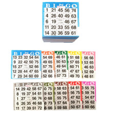 Bingo Papperspelkort - 1 kort - 10 ark - 100 böcker med 10 ark