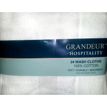 Grandeur Hospitality Waschlappen, 100 % Baumwolle, 24er-Pack