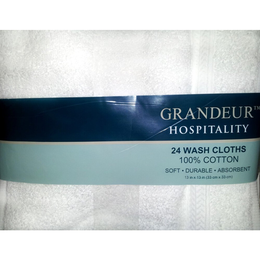 Lot de 24 d   barbouillettes 100 % coton Grandeur Hospitality
