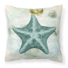"Caroline's Treasures SB3043PW1414 Starfish Kuddöverdrag, Stor, Flerfärgad"