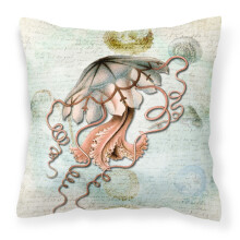 "Caroline's Treasures SB3044PW1414 Jellyfish Canvas Kudde, Stor, Flerfärgad"