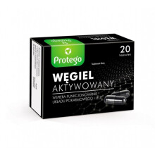 Węgiel Aktywowany Activated Charcoal Protego - 20capsules