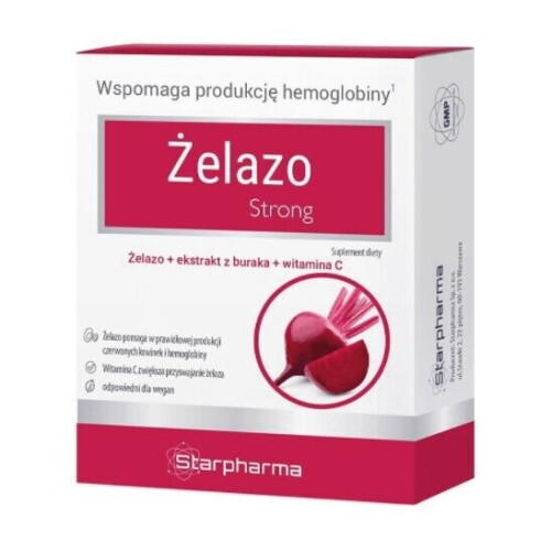 ZELAZO Strong Iron & vitamin C supplement 30capsules
