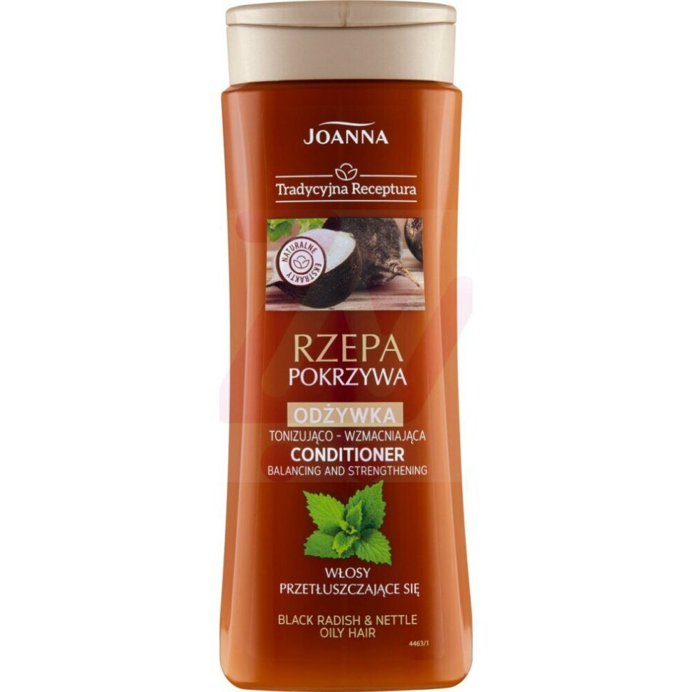 Joanna Black Traditional Conditioner With Radish & Nettle 300Ml