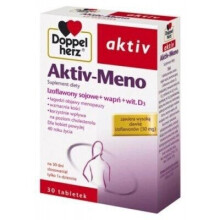 Doppelherz Aktiv-Meno 30 kapsułek – dla kobiet po 40, łagodzi objawy menopauzy, wzmacnia kości i reguluje cholesterol