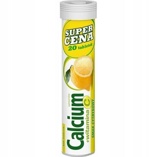 CALCIUM+ vitamin C with lemon flavor - 20 effervescent tablets