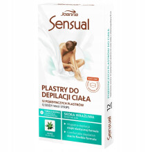 JOANNA SENSUAL Body depilation patches sensitive skin ALOES 12 pcs.