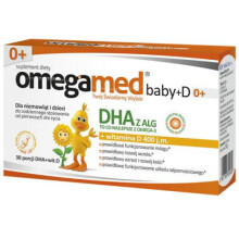 Omegamed Baby+D 0+ DHA + witamina D od urodzenia - 30 kapsułek twist-off