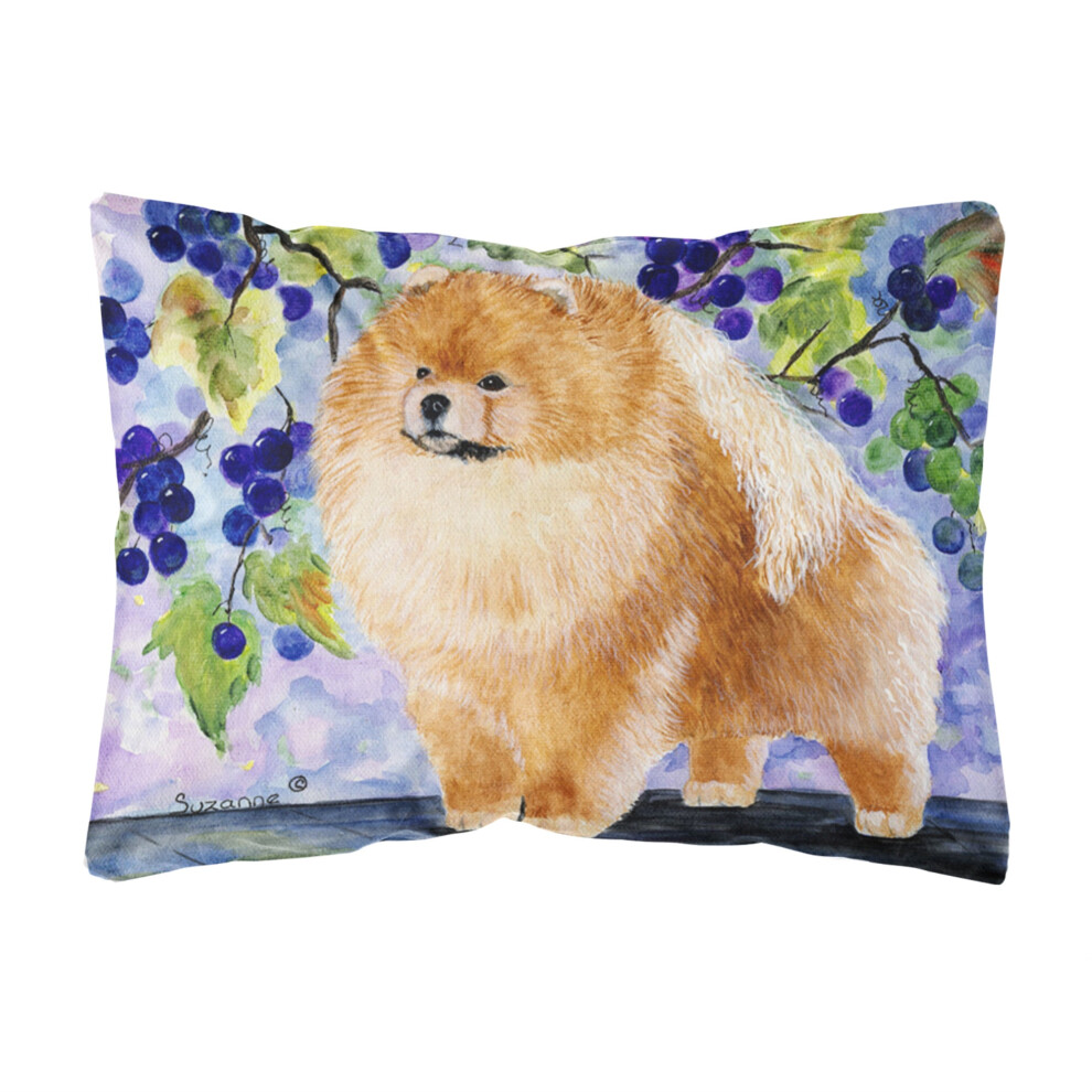 Caroline's Treasures SS8251PW1216 Dekoratives Kissen Aus Canvasstoff Mit Pomeranian-Motiv, Gro , Mehrfarbig-image