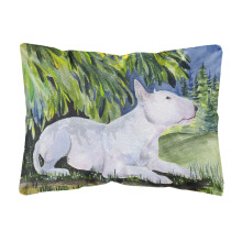 Caroline's Treasures SS8266PW1216 Bull Terrier Decorative Canvas Fabric Pillow Large Multicolor