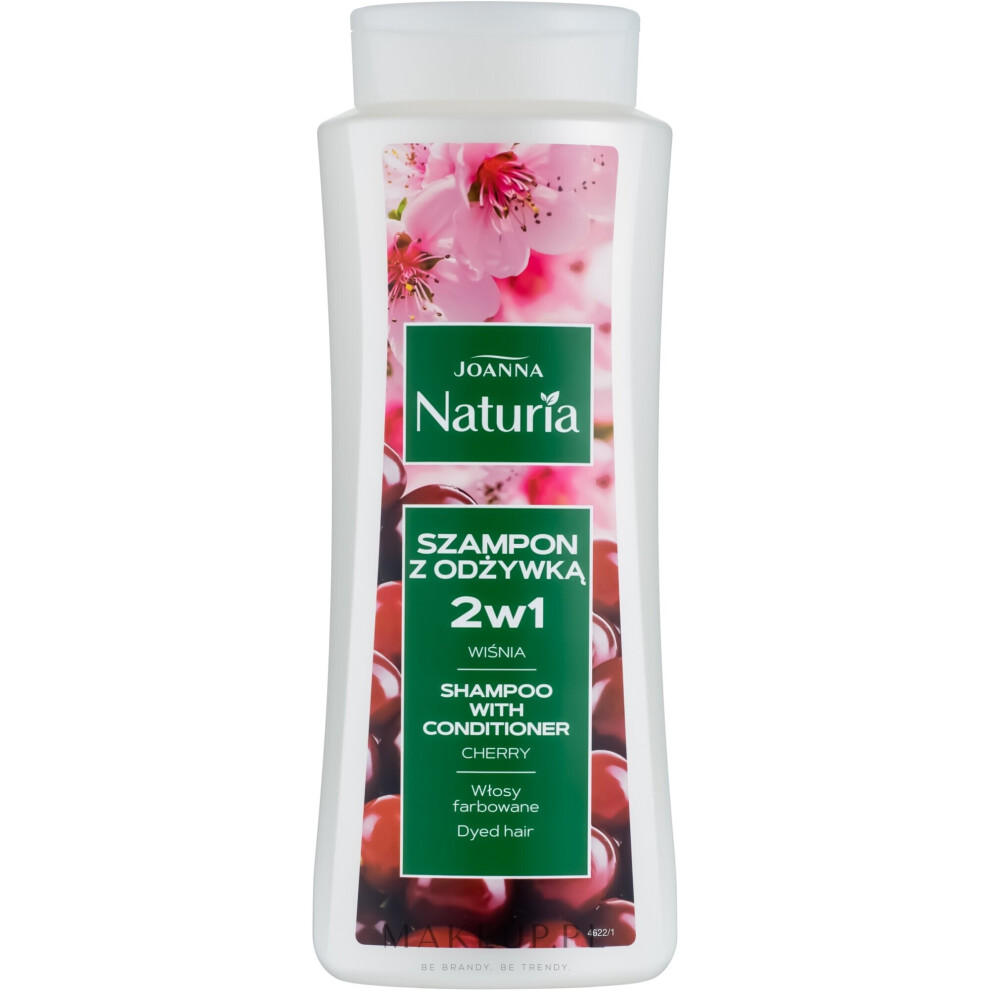 Joanna Naturia 2In1 Shampoo Conditioner W/ Cherry For Dyed Hair 500Ml