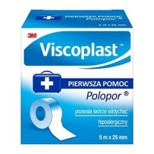 VISCOPLAST Polopor przylepiec włókninowy 5mx25mm-Non woven adhesive