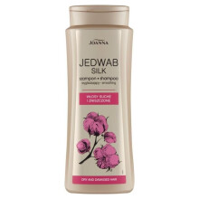 JOANNA Silk shampoo til tørt og skadet hår 400 ml