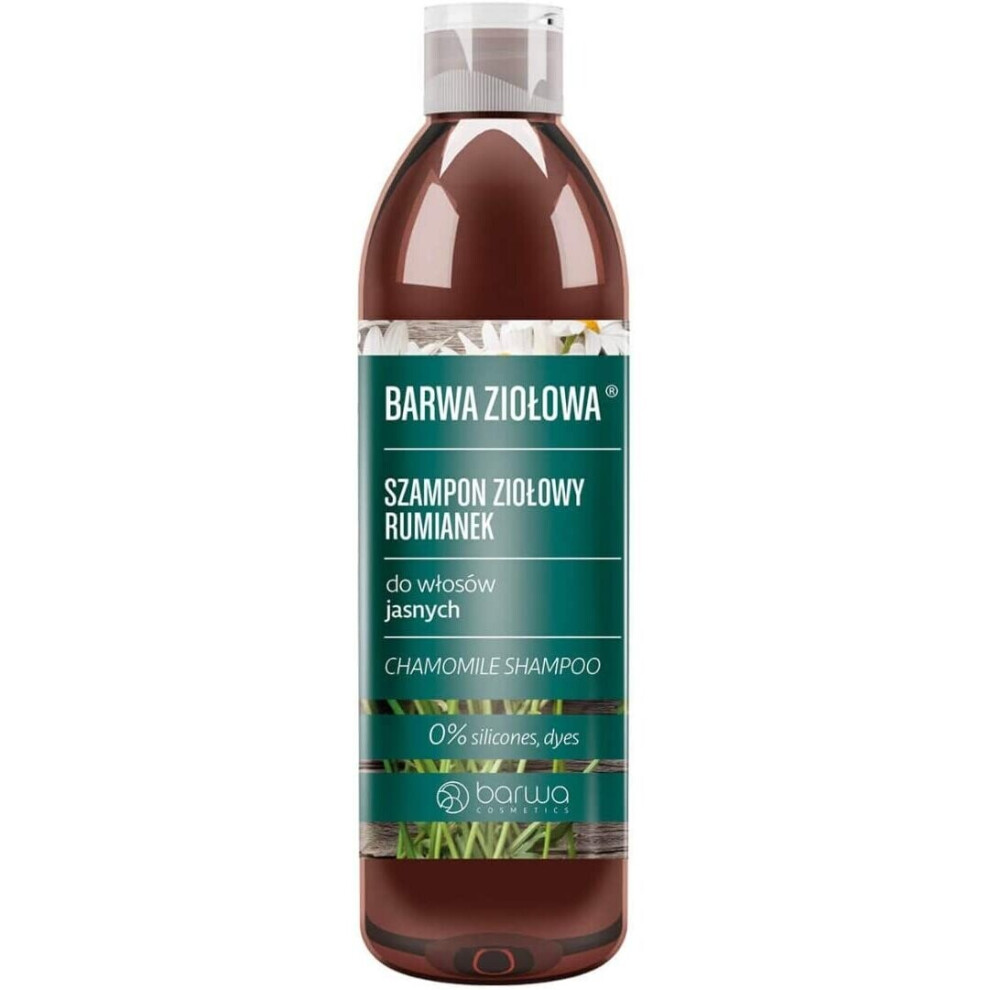 Barwa Herbal Chamomile Shampoo For Light Hair 0% Silicones & Dyes 250Ml