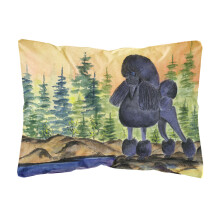 Caroline's Treasures SS8196PW1216 Poodle Decorative Canvas Fabric Pillow Large Multicolor