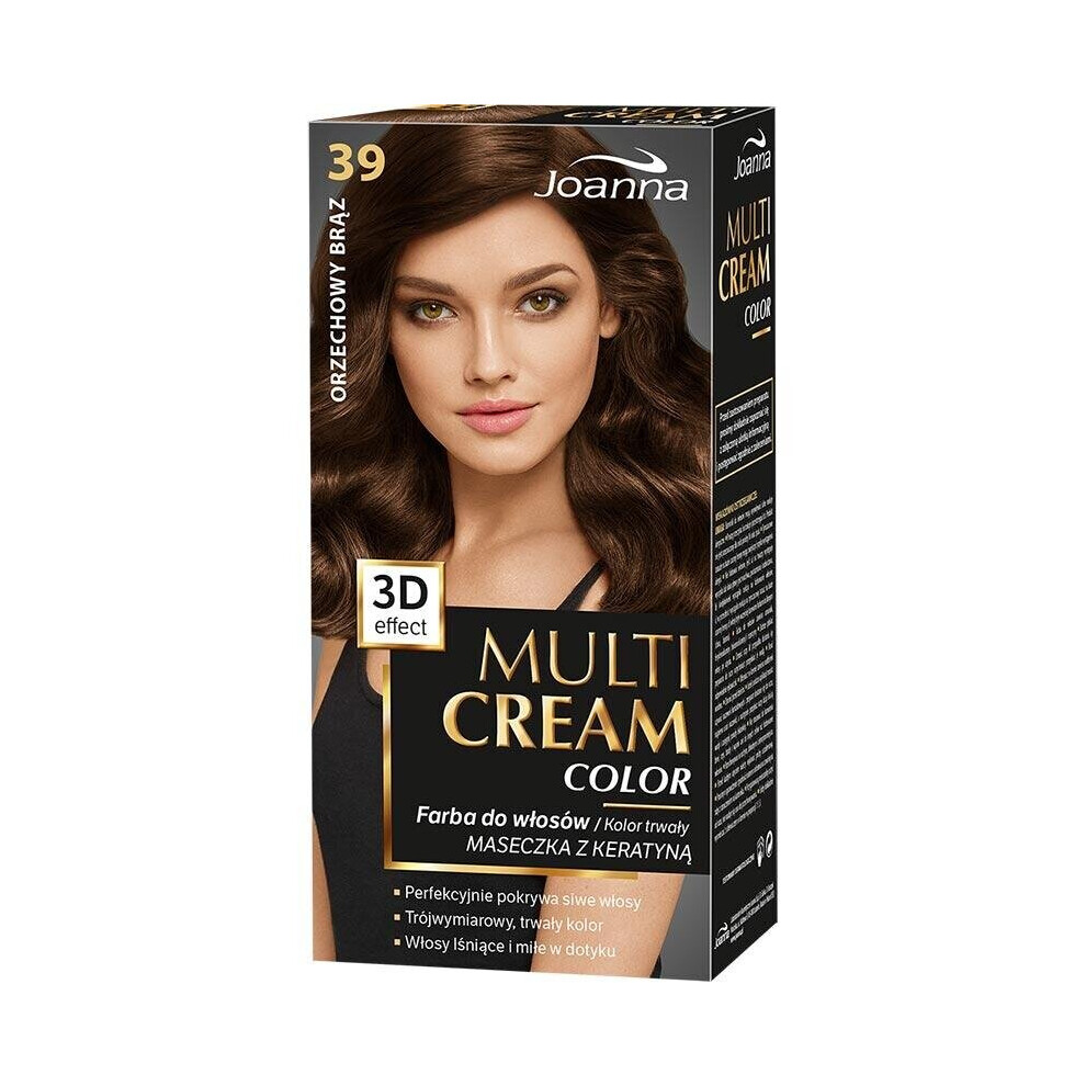 Joanna Cream,Brown Multi Cream Farba 39 Orzechowy BräZ