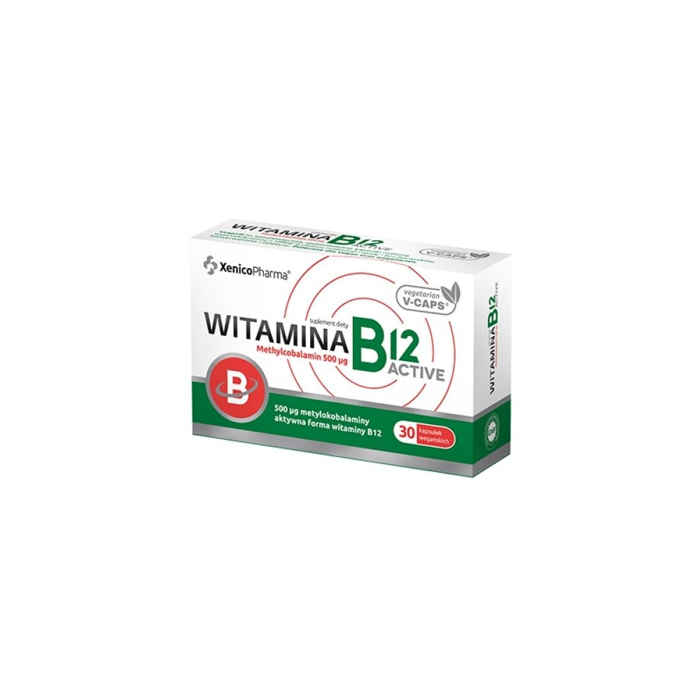 Xenico Pharma Sp. Z O.o. Vitamin B12 Active 500Mcg Xenico - 30Capsules