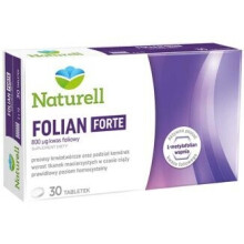 Naturell Folian Forte, kwas foliowy, 800 µg, 30 tabletek
