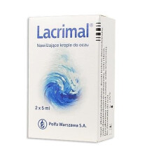 LACRIMAL 14 mg Eye drops for relief of dry eye 10 ml