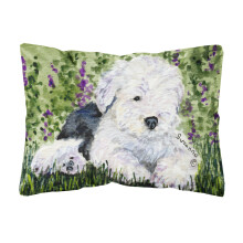 Caroline's Treasures SS8840PW1216 Old English Sheepdog Decorative Canvas Fabric Pillow Large Multicolor