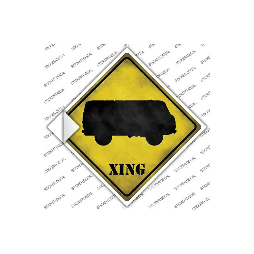 Smart Blonde Cx-209S-Xl Bus Xing Novelty Diamond Sticker Decal - Extra Large 731997826211