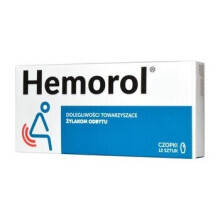 Hemorol 12 suppositories czopki hemorrhoids