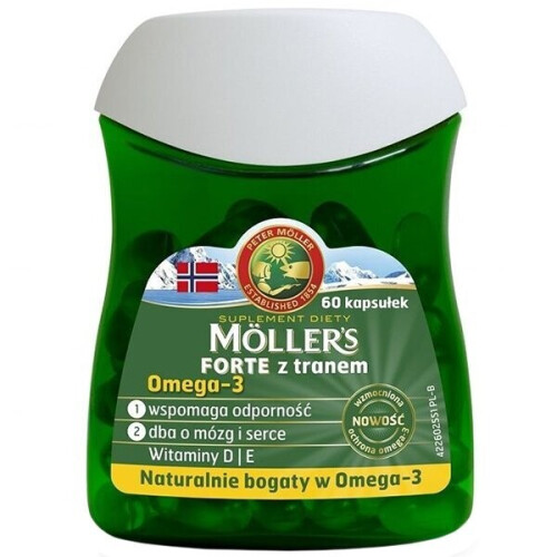 Moller's Forte z tranem, 60 kapsułek