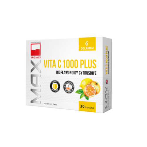 MAX VITA C 1000 PLUS Vitamin C supplement 30 capsules