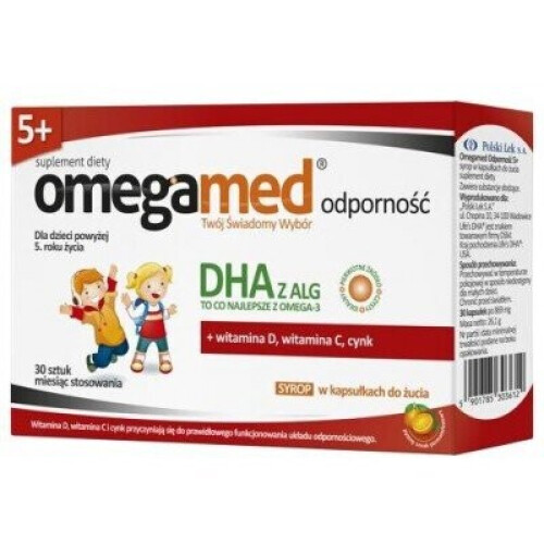 Omegamed Immunity 5+ Syrup in chewable capsules - 30 pcs.