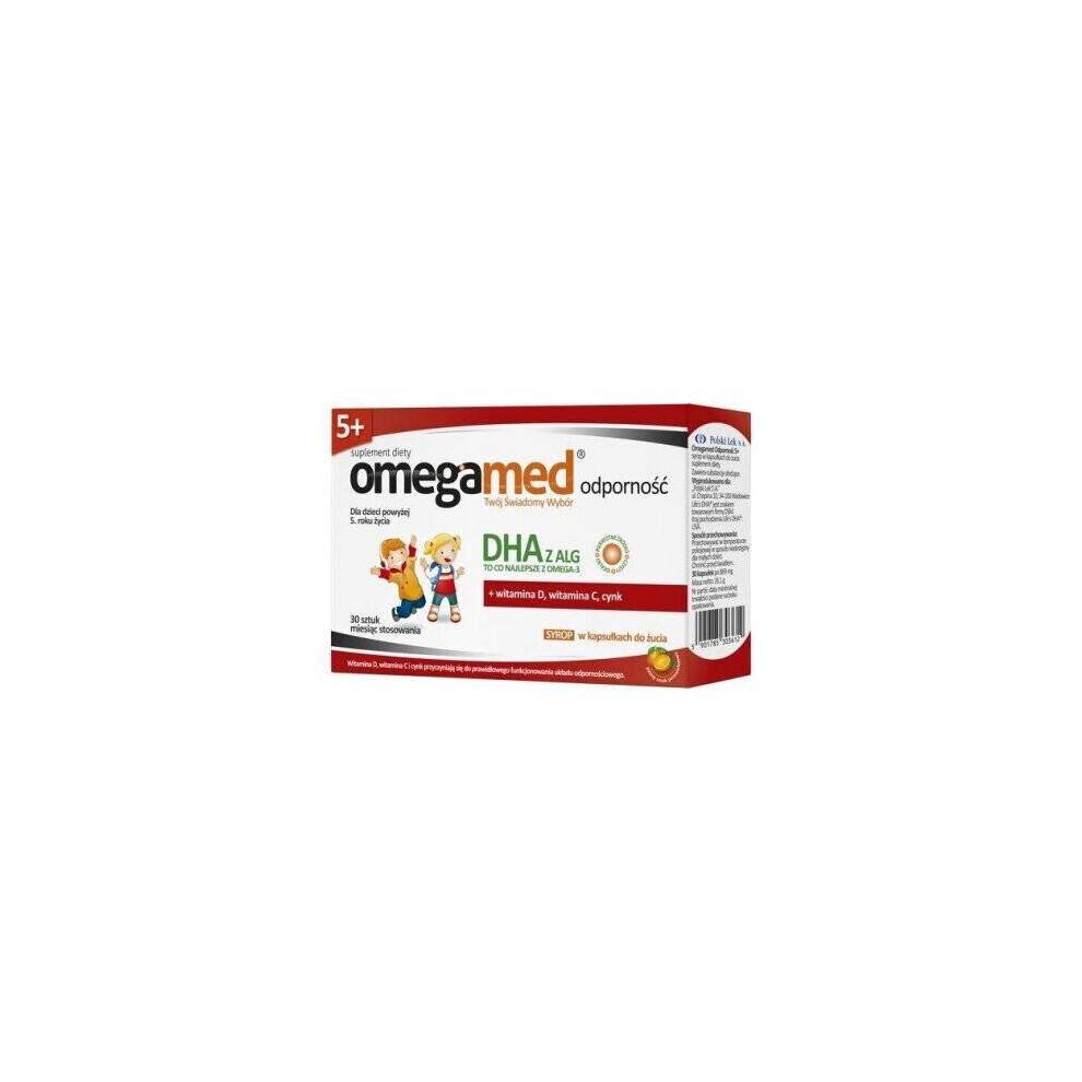 Polski Lek Omegamed Immunity 5+ Syrup In Chewable Capsules - 30 Pcs.