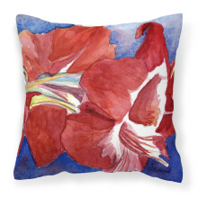 "Caroline's Treasures RDR2007PW1414 Blomma Amaryllis Dekorativ Canvas Kuddöverdrag, Stor, Flerfärgad"