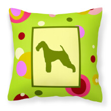 "Caroline's Treasures CK1003PW1414 Airedale Dekorativ Kuddform, Stor, Flerfärgad"