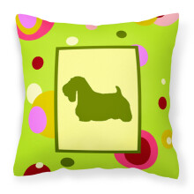 "Caroline's Treasures CK1055PW1414 Sealyham Terrier Dekorativ Kuddöverdrag, Stor, Flerfärgad"