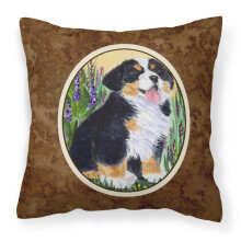 Caroline's Treasures SS8215PW1414 Bernese Mountain Dog Decorative Canvas Fabric Pillow Large Multicolor