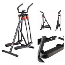 FLMD068N FFitness Air Walker Strider AW688 Premium Foldable Elliptical Cross Trainer - 360 Degree Leg Motion, Black