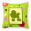 Cuscino Decorativo in Tessuto Canvas Poodle, Grande, Multicolore 1