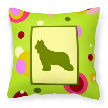 Caroline's Treasures CK1121PW1414 Dekorat vny pl ten vank Briard, velk , viacfarebn