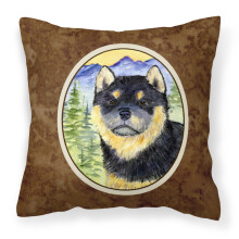 Caroline's Treasures SS8274PW1414 Shiba Inu Decorative Canvas Fabric Pillow Large Multicolor