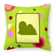 Caroline's Treasures CK1139PW1414 Dekorat   vny pl   ten    vank       s mot   vom Lhasa Apso, velk   , viacfarebn